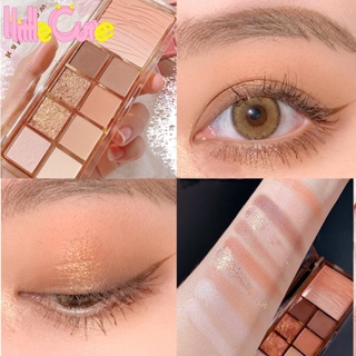 [Beauty] พาเลทอายแชโดว์ ไฮไลท์ เนื้อแมตต์ ประกายมุก กันน้ํา ติดทนนาน 9 สี 1 ชิ้น