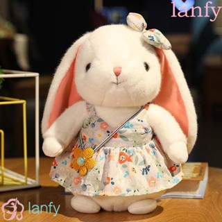 Lanfy หมอนตุ๊กตานุ่ม รูปกระต่าย ดอกไม้ เหมาะกับของขวัญ ของเล่นสําหรับเด็ก