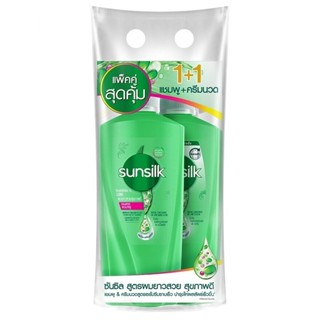 Sunsilk ซันซิล เฮลธีเออร์ แอนด์ ลอง แอคทีฟ อินฟิวส์ชั่น แชมพู 350 มล.+คอนดิชันเนอร์ 350 มล.