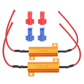 Tma~ หลอดไฟเลี้ยว LED 50W 8 โอห์ม 2 ชิ้น