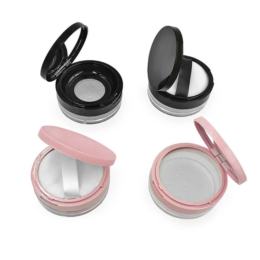 Appear กล่องแป้งฝุ่น Touch Up เครื่องมือแต่งหน้ากระจกออกแบบตารางที่ว่างเปล่าพร้อมภาชนะแป้งพัฟ