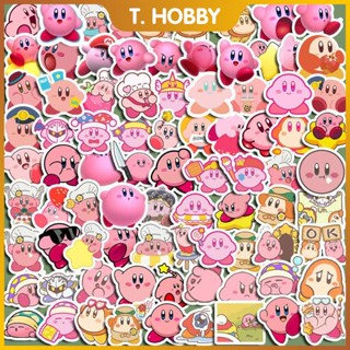 สติกเกอร์ ลายการ์ตูน Star Kirby น่ารัก กันน้ํา สําหรับติดตกแต่งกระเป๋าเดินทาง แท็บเล็ต และคอมพิวเตอร์ จํานวน 100 ชิ้น