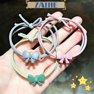 ZAIJIE Cute Hair Tie Rope Random Color Bow Hair Ring Women Gift Hair Accessories Girl High Elastic