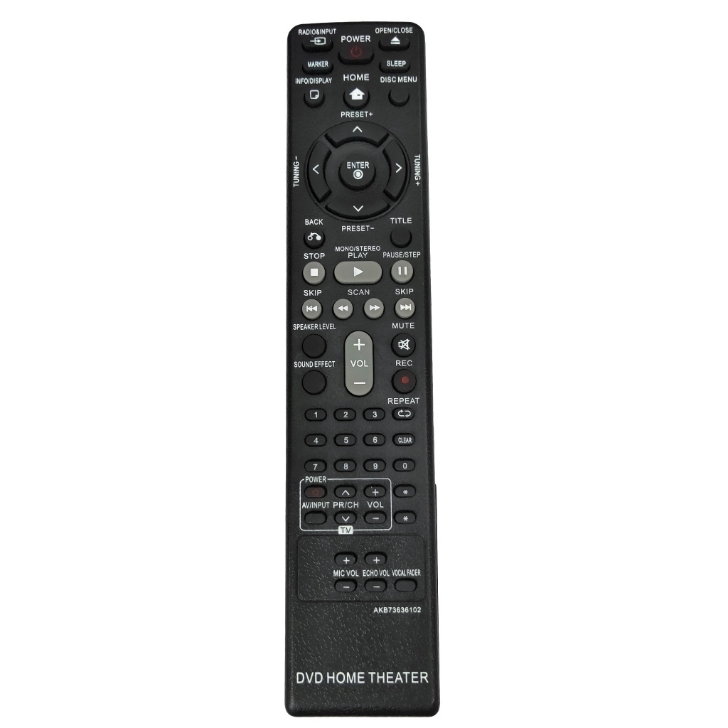 ลูกชายใหม่73636102เหมาะสําหรับ LG โฮมเธียเตอร์ DVD รีโมทคอนโทรลเหมาะสําหรับ DH4130S LHD625 HT532 HT8