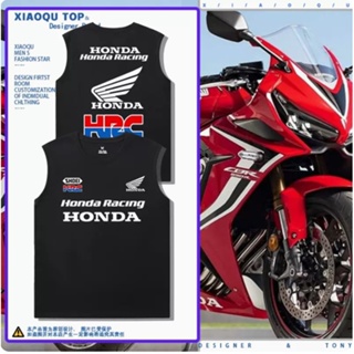 HONDA HRC custom racing suit X-ADV750 CB650R CBR1000RR ADV150 CBR600RR X-ADV350 CB1100 GL1800 VARIO125 FORZA350 CM500 NC750X CB650F CB500X CB500F CB400 PCX160 Outdoor riding cotton vest sleeveless T-shirt
