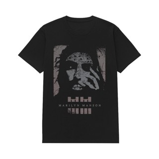 #ถูกสุด เสื้อยืด ลายวงร็อคเกอร์สตาร์ Marilyn Manson Rebel