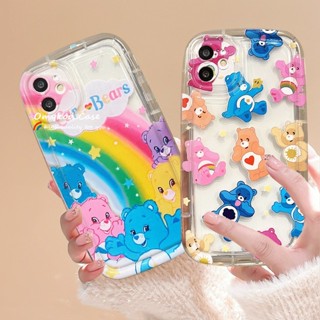 🌈Ready Stock 🏆Compatible for Samsung A14 A13 A12 A04S A03S A52 A51 A71 A34 A50 A50S A02s A22 A32 A23 A54 A11 Cute Cartoon Colored Bear Phone Case Air Cushion Silicone Protective Cover