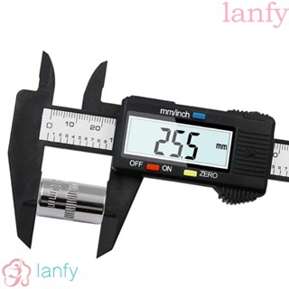 LANFY เครื่องมือวัดคาร์บอนไฟเบอร์ดิจิทัล เกจเวอร์เนียคาลิปเปอร์ ไมโครมิเตอร์ 6 นิ้ว 150 มม. หลากสี