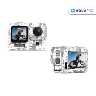 GoPro 11 / 10 / 9 Stickers Protective Skin Film No.3 (Gray White Camouflage) สติกเกอร์ฟิล์ม ป้องกันรอยขีดข่วน