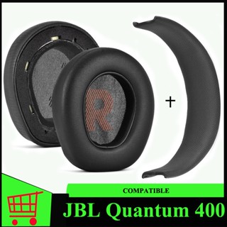 ฟองน้ําครอบหูฟัง แบบเปลี่ยน สําหรับ JBL Quantum 400 (สีดํา)