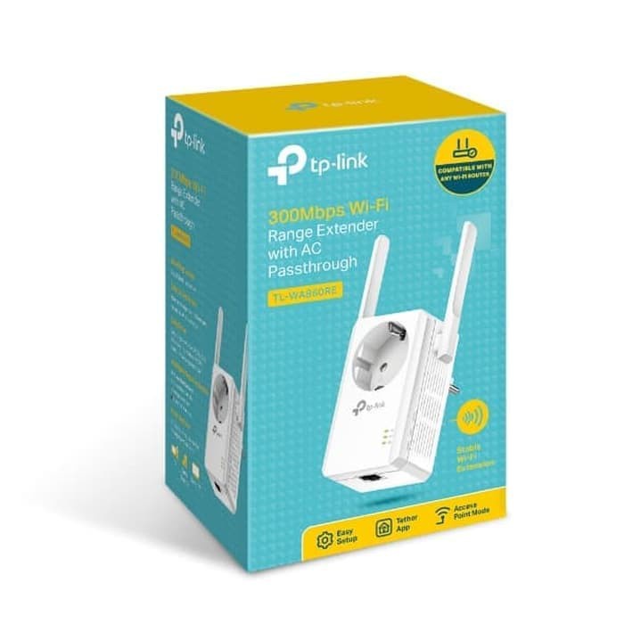 TP-Link TL-WA860RE 300Mbps Wi-Fi Range Extender พร้อม AC Passrough N3