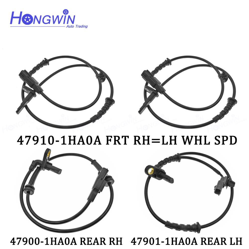 เซนเซอร์ความเร็วล้อ ABS 47910-1HA0A 47900-1HA0A 47901-1HA0A สําหรับ Nissan March Versa Note L4 1.6L 12-19 0265008311 Als2782 ALS2240