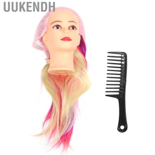 Uukendh Head Manikin Practice Doll  Free Separate Durable Even Distribution Hair Training Doll Head  for Cosmetology