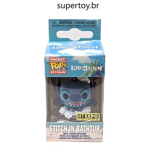 Funko POP พวงกุญแจ: Disney - Lilo &amp; Stitch - Stitch In Bathtub