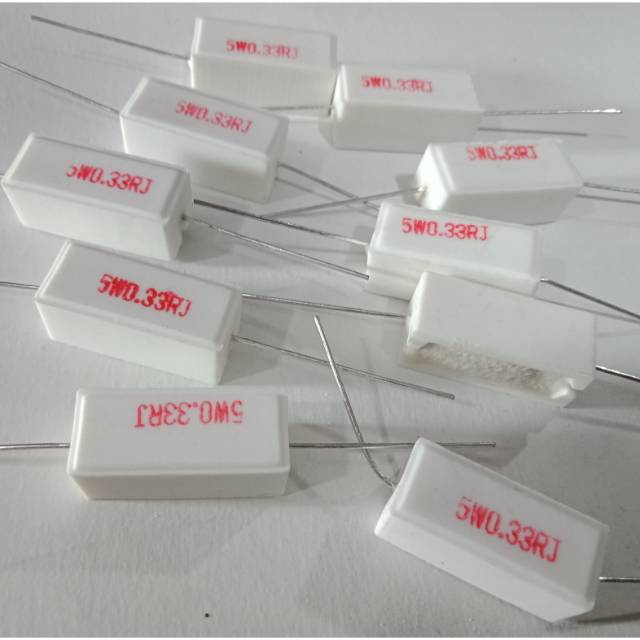ชอล์ก R, 5w 0.5ohm, 5w 0.22ohm, 5w 0.33 ohm, 5w 0.47