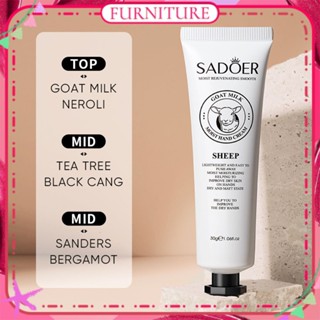 ♕Sadoer Snail แพะนม Hand Cream Hydrating Silky Tender Gloss ผิว Fade Fine Lines Hand Cream Whitening ไม่เลี่ยน Body Care 30G เฟอร์นิเจอร์