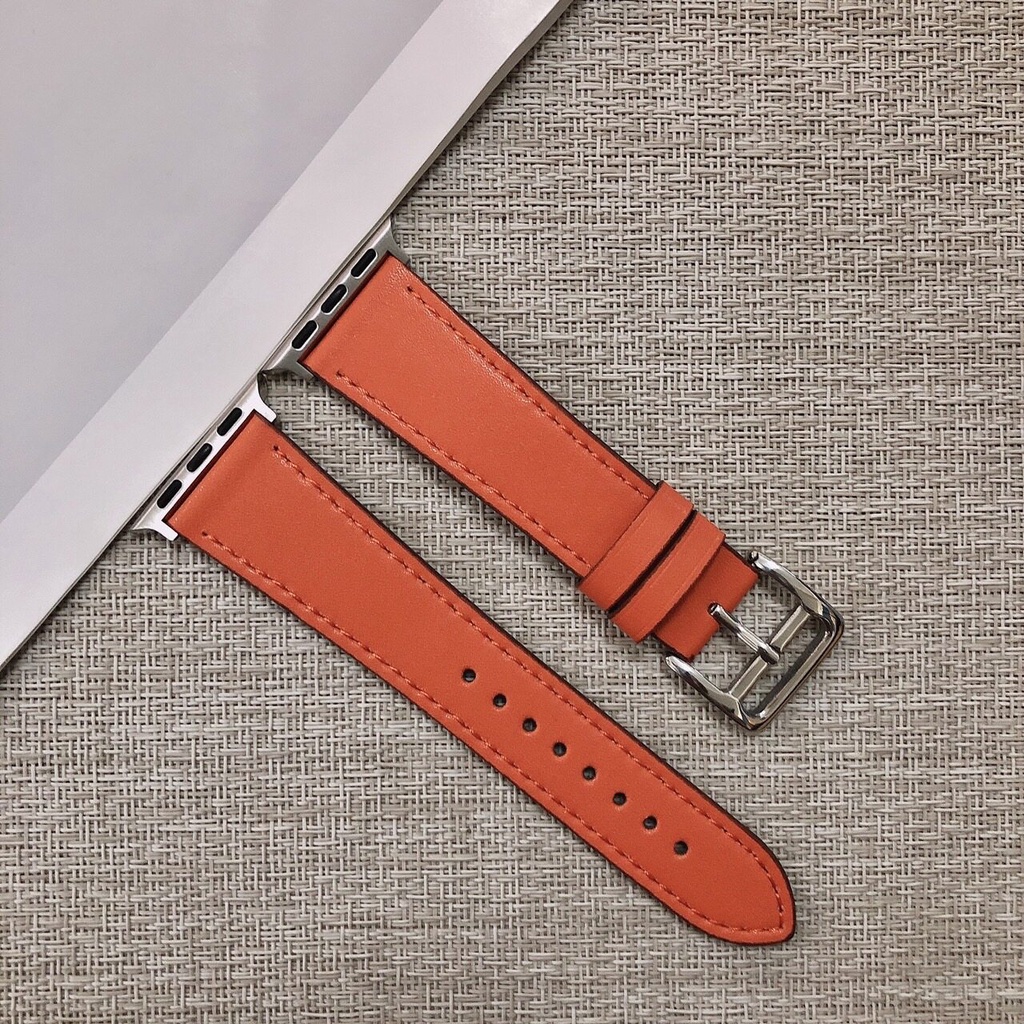 พร้อมส่ง!! สายหนังPU+พร้อมกล่อง สายนาฬิกา smart watch ขนาด38/40/41mm และ 42/44/45/49mm