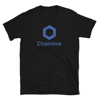 เสื้อยืด พิมพ์ลาย Crypto LINK Cryptocurrency Chainlink Blockchain Distressed สําหรับผู้ชาย