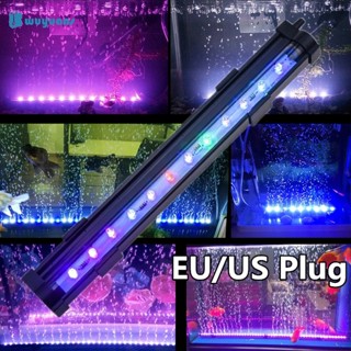 Wuyuans โคมไฟ LED เปลี่ยนสีได้ 7 สี สําหรับตู้ปลา