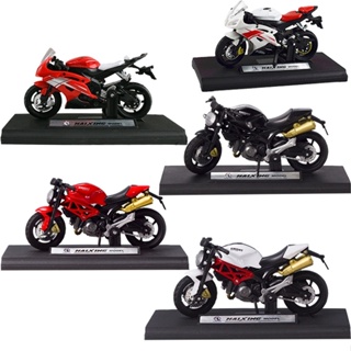 โมเดลรถจักรยานยนต์จําลอง 1:18 MINI Diecast Yamaha R6 ของเล่นสําหรับเด็กผู้ชาย