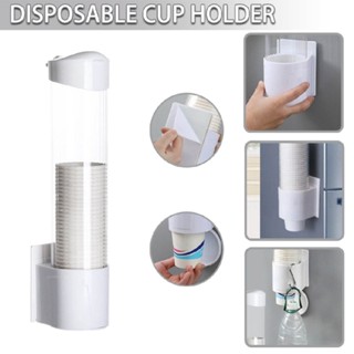 Disposable Cup Dispenser Pull Type Cup Holder Wall Mounted Paper Cups Organizer