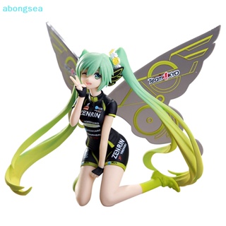 Abongsea โมเดลฟิกเกอร์ PVC อนิเมะ Hatsune Miku Racing Butterfly Wings Kawaii ขนาด 11 ซม.