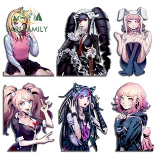 Earlfamily สติกเกอร์ ลายการ์ตูนอนิเมะ Danganronpa ป้องกันรอยขีดข่วน สําหรับติดตกแต่งรถยนต์ รถจักรยานยนต์ แล็ปท็อป 13 ซม. x 9.6 ซม.