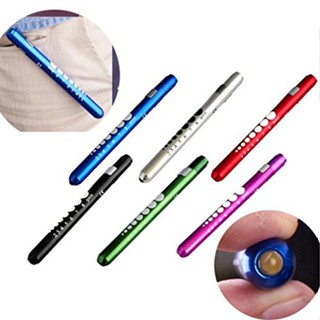 ไฟฉาย ไฟฉายหมอ สีดำ แสงสีขาว Medical First Aid LED Pen Light Flashlight Torch Doctor Nurse ( Black )