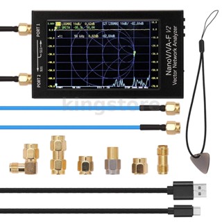 Nanovna-f V2 เครื่องวิเคราะห์เสาอากาศเครือข่าย หน้าจอ LCD 4.3 นิ้ว 50kHz-3GHz IPS S-A-A-2