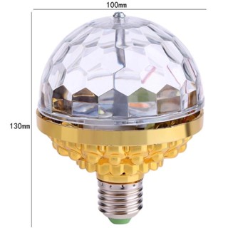 หลอดส่องสว่าง โคมไฟดิสโก้ 6W Rgb Led E27 แบบหมุนได้สําหรับตกแต่งปาร์ตี้คริสต์มาส