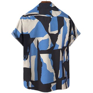 เสื้อเชิ้ตแขนสั้น คอปก สีขาวดํา สวมใส่สบาย ออกแบบดี แบบเรียบง่าย สําหรับผู้ชาย