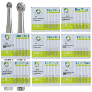 Sbt BUR-PLUS คาร์ไบด์ Burs อุปกรณ์ทันตกรรม 5 ชิ้น และวัสดุชุด RA ความเร็วต่ํา