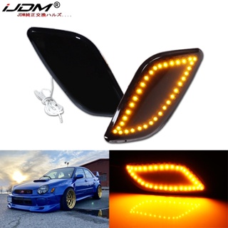 Ijdm ไฟเลี้ยว LED สีเหลืองอําพัน สีขาว สําหรับ 02-03 Subaru Impreza RS TS WRX