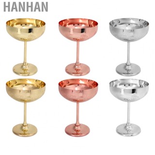 Hanhan Exquisite Metal Champagne Glass 304 Stainless Steel  Cups for Home Hotel