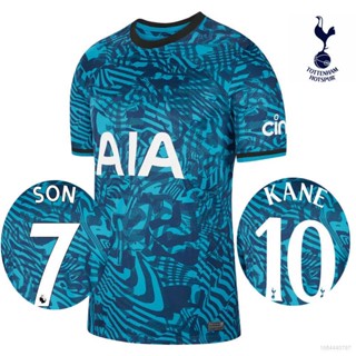 เสื้อกีฬาแขนสั้น ลายทีมฟุตบอล Tottenham Hotspur Third Away Son Kane GP1 22-23 PG1