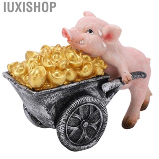 Iuxishop Mini Pig Figurine Lucky Pig Statue Resin Material Vivid Appearance for Office for Company Front Desk for Living Room