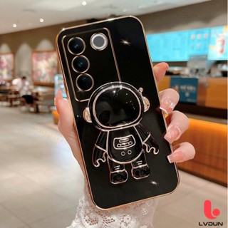 เคส Vivo V27 5G Vivo V27E V25 V23 5G V23E V21 5G V20 3D Astronaut Bracket Case 2B-YHY