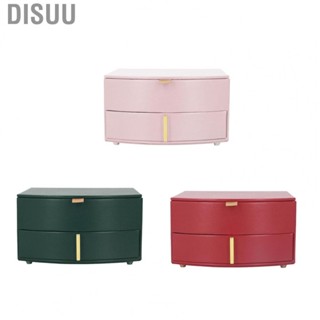 Disuu Earring Necklace Storage Box  PU Leather Multifunction Jewelry Box  for Travel