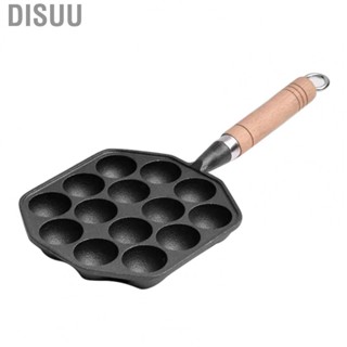 Disuu Octopus Meat Ball Mold Maker  Takoyaki Grill Pan Easy To Clean Cast Iron Thickened  for Kitchen