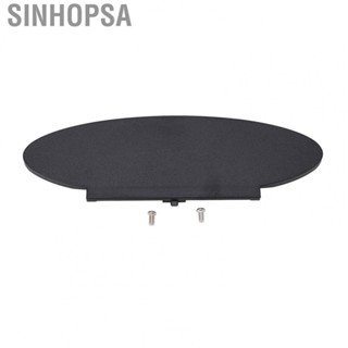 Sinhopsa Sunvisor Mirror Cover Cap  ABS Sun Visor Mirror Cover Durable Easy To Install Black  for Car