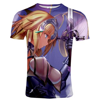 เสื้อยืด พิมพ์ลายอนิเมะ Fate Stay Night ยอดนิยม สไตล์สตรีท กีฬา