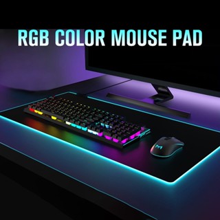 แผ่นรองเมาส์มีไฟ แบบยาว RGB 7 สี Mousepads 80 X 30 Cm แผ่นรองเม้าส์สำหรับเล่นเกมส์ แผ่นรองเม้าส์ ขนาดใหญ่