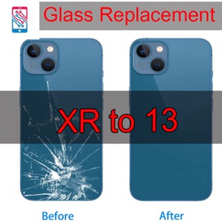 Oem ฝาครอบแบตเตอรี่ แบบเปลี่ยน พร้อมเทป 3 เมตร สําหรับ iPhone XR Like 13