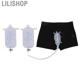 Lilishop Men Urinal Collector Set  Elder Men Urinal Collector Set Cross Valve Switch Hygienic  for Elder Men