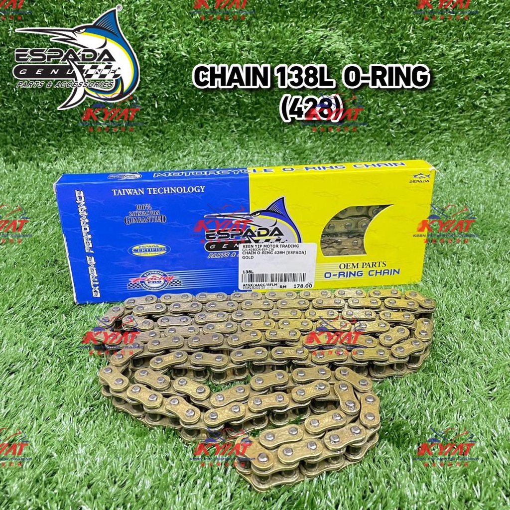 ESPADA CHAIN (428H) โอริง 138L GOLD