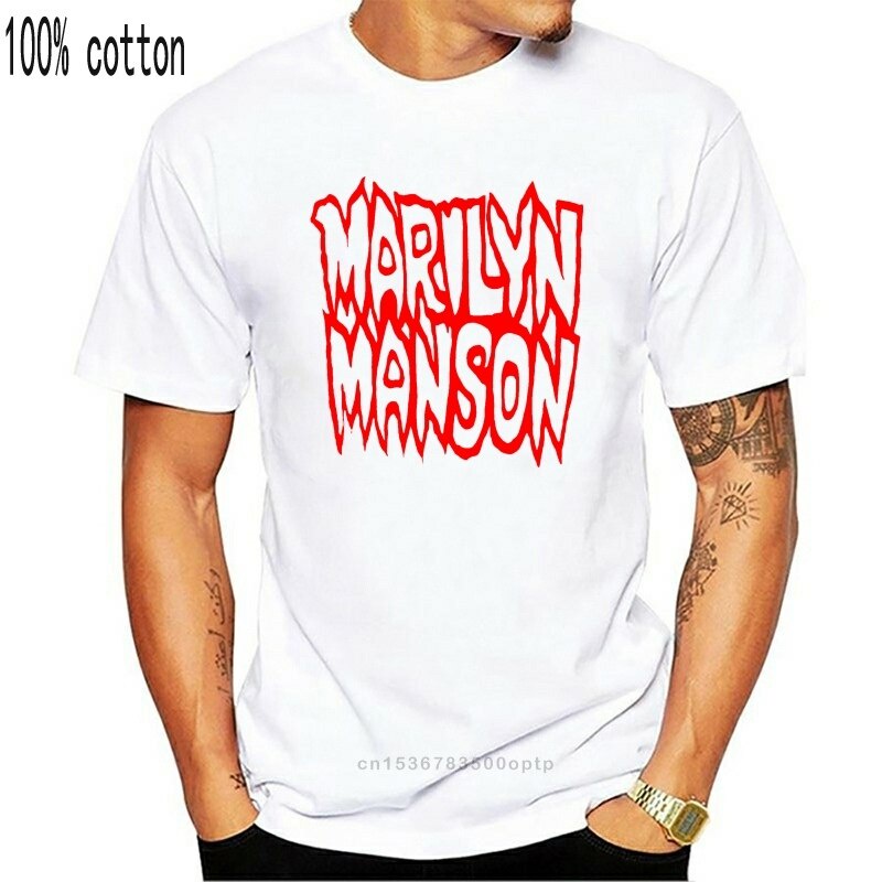 แฟชั่นใหม่ เสื้อยืดผ้าฝ้ายพิมพ์ลายแฟชั่น เสื้อยืด ผ้าฝ้าย พิมพ์ลาย Rare Marilyn Manson Kill God Kill 1994 ทรงหลวม สําหรั