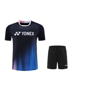 Yonex ชุดกีฬาแบดมินตัน แห้งเร็ว ระบายอากาศ สําหรับผู้ชาย และผู้หญิง 2023 6511