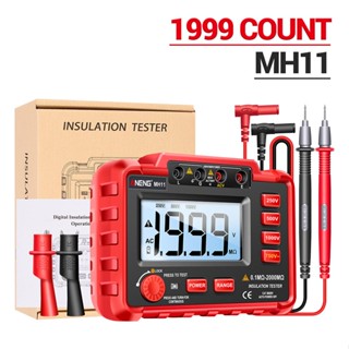 【Global】ANENG เครื่องวัดความต้านทานดิจิทัลแบ็คไลท์ DC 250 500 1000V 2000mΩ 1999