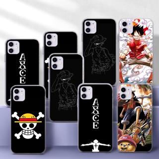 เคสโทรศัพท์มือถือแบบนิ่ม TPU ใส ลายอะนิเมะลูฟี่วันพีซ 263YPJ สําหรับ Samsung A01 EU A02 M02 A02S A03S A10 A10S A11 A12 A20 A30 A20S