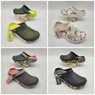 รองเท้าลำลองแฟชั่น สไตล์ Crocs LiteRide Clog ลายกราฟฟิก